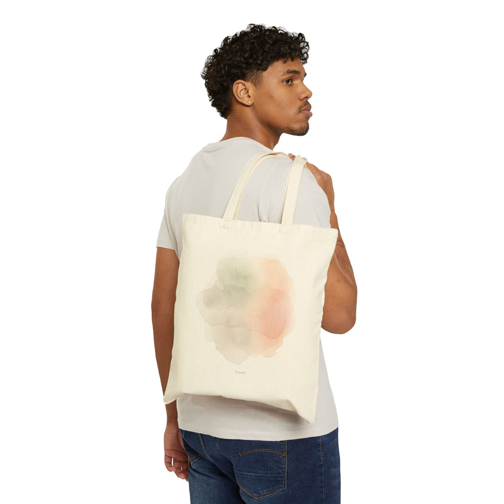 Canvas Tote Bag — Soft Pastel Watercolor Print