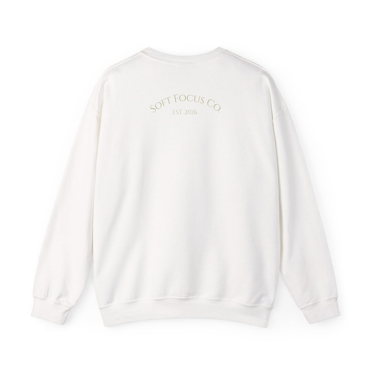 Crewneck Sweatshirt — "soft life, slow mornings" Minimal Cozy Pullover