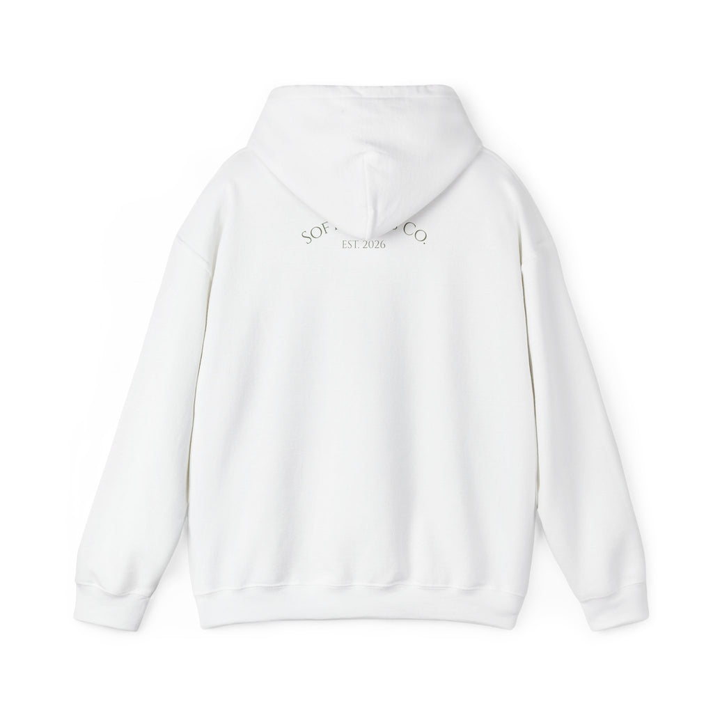 Floral Bouquet Hoodie — Minimal Pastel Wildflower Sweatshirt