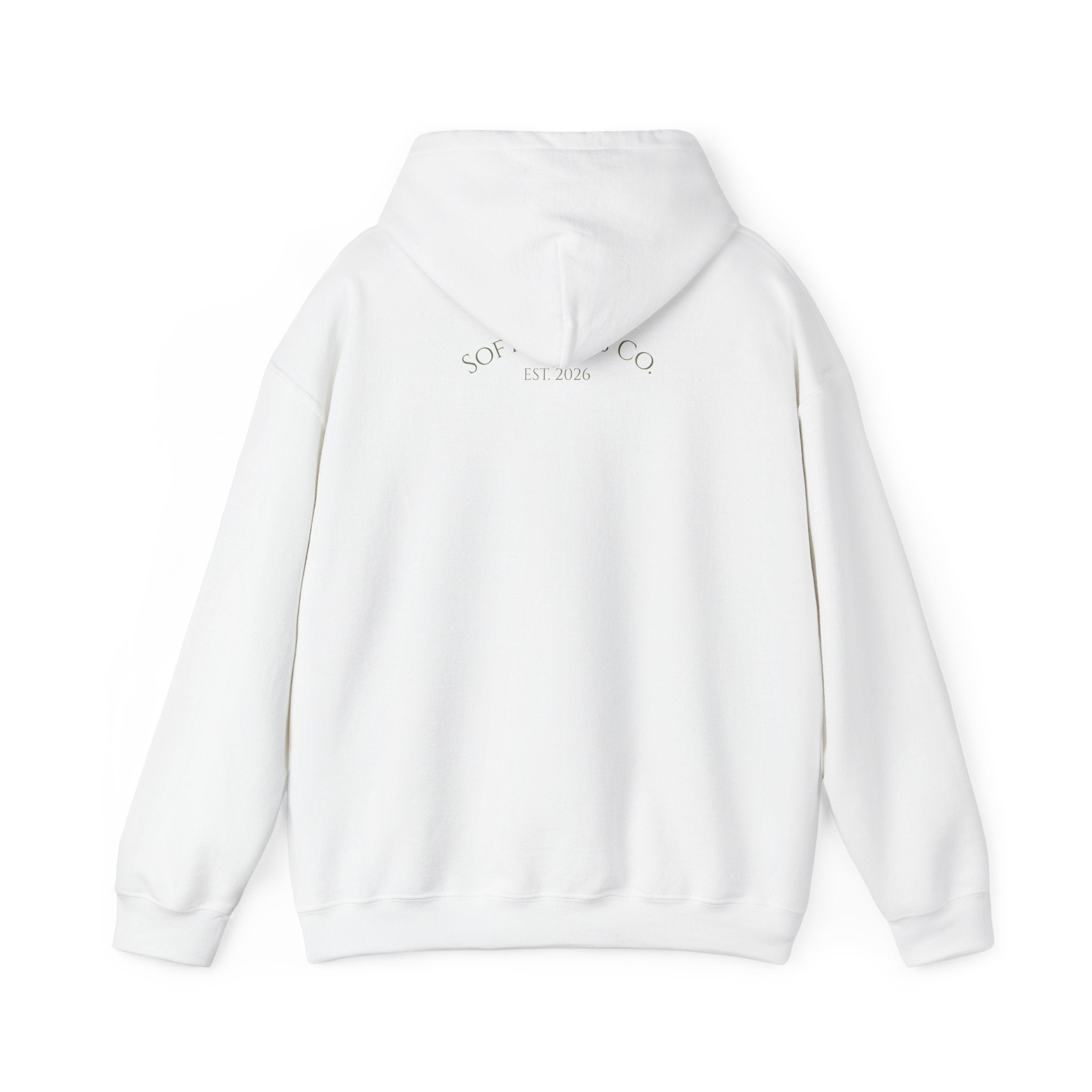 Floral Bouquet Hoodie — Minimal Pastel Wildflower Sweatshirt