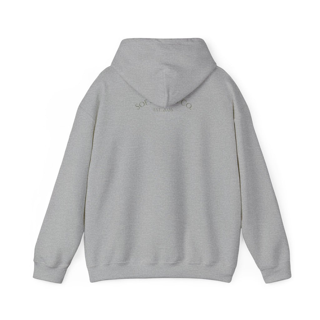Floral Bouquet Hoodie — Minimal Pastel Wildflower Sweatshirt