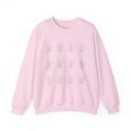 Floral Vibes Crewneck Sweatshirt — Soft Focus Co. Delicate Flower Grid Design
