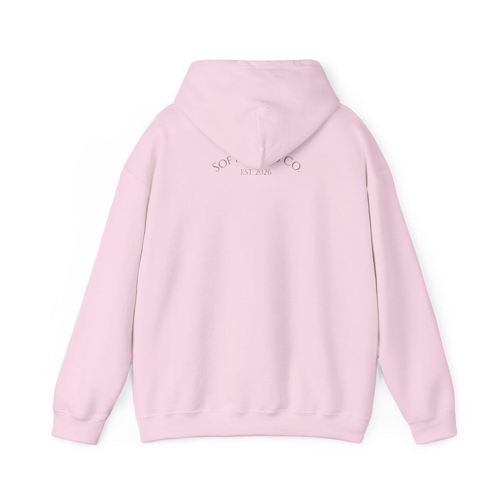 Floral Bouquet Hoodie — Minimal Pastel Wildflower Sweatshirt