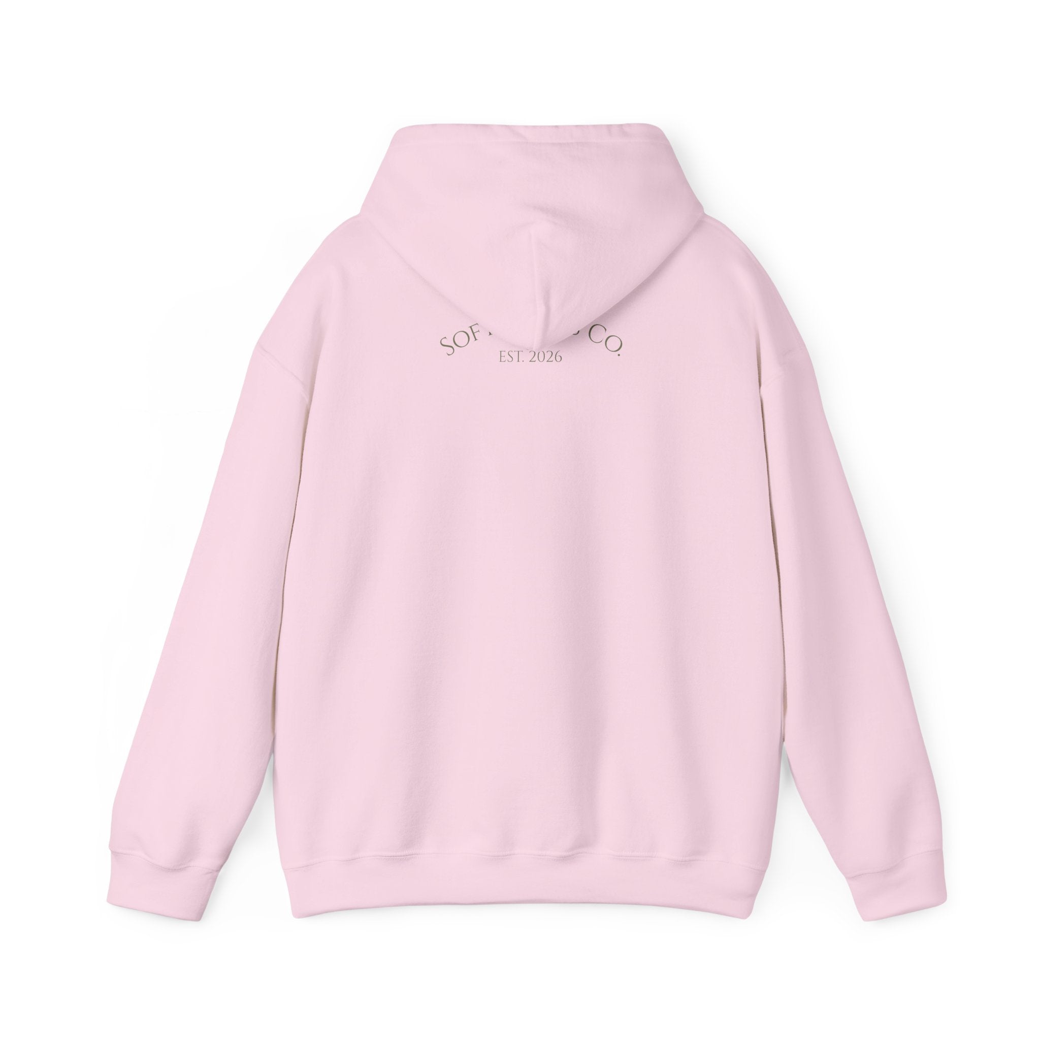 Floral Bouquet Hoodie — Minimal Pastel Wildflower Sweatshirt