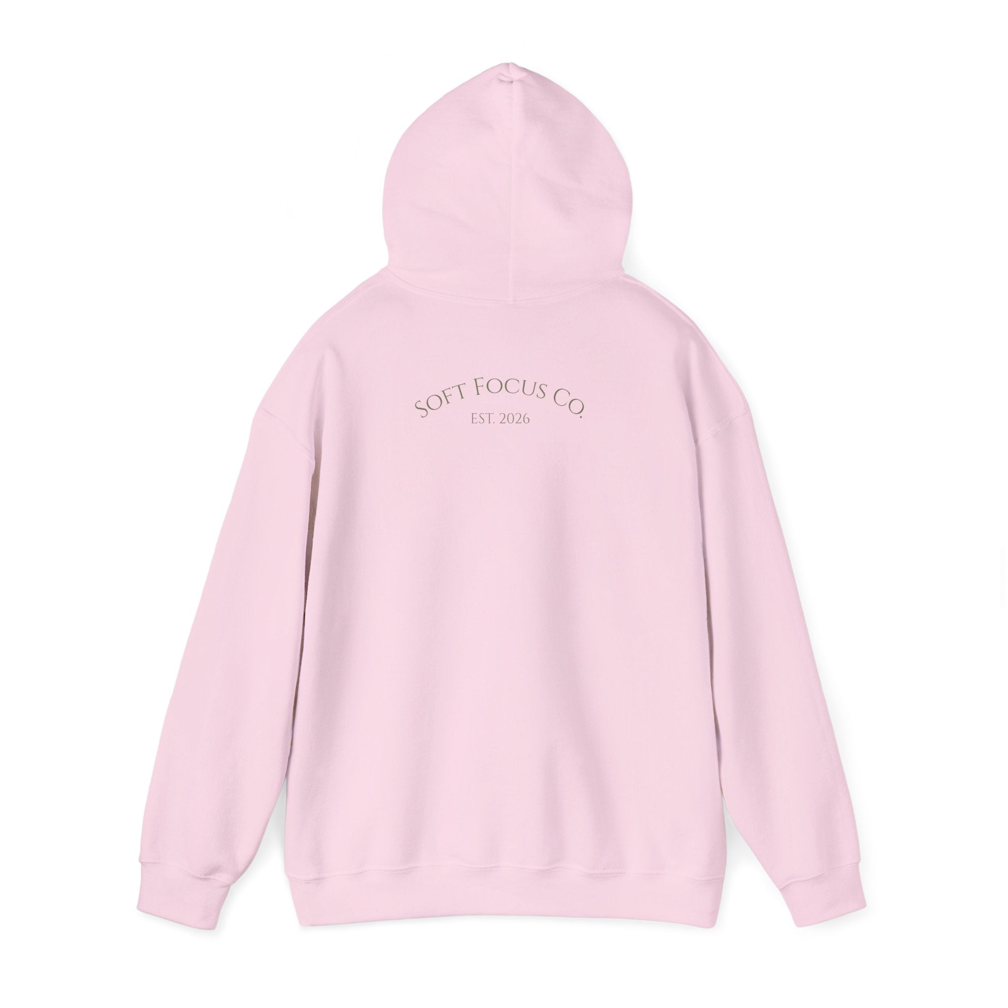 Floral Bouquet Hoodie — Minimal Pastel Wildflower Sweatshirt