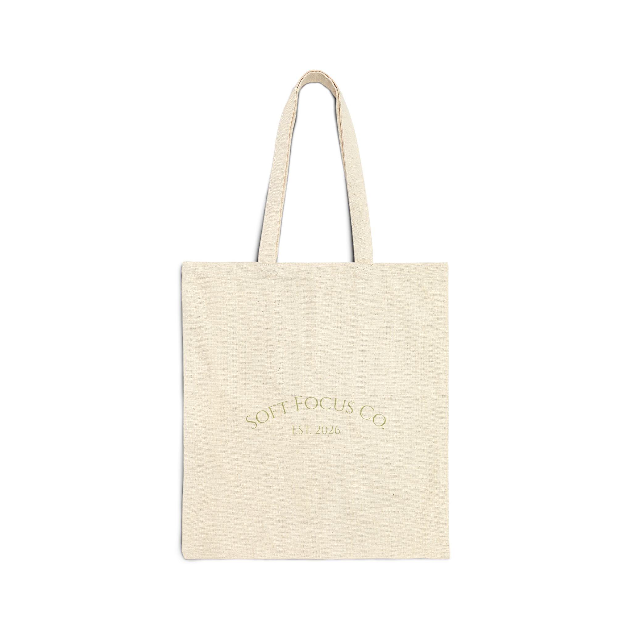 Canvas Tote Bag — Soft Pastel Watercolor Print