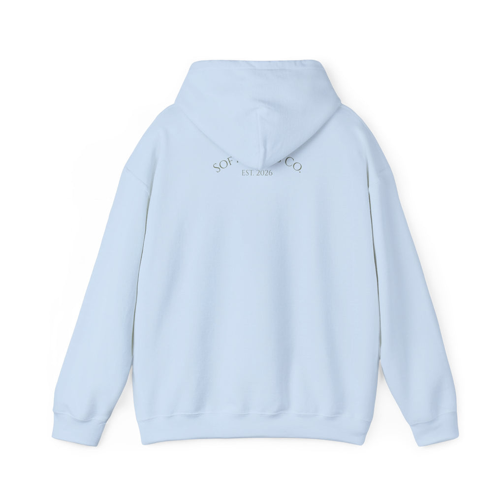 Floral Bouquet Hoodie — Minimal Pastel Wildflower Sweatshirt