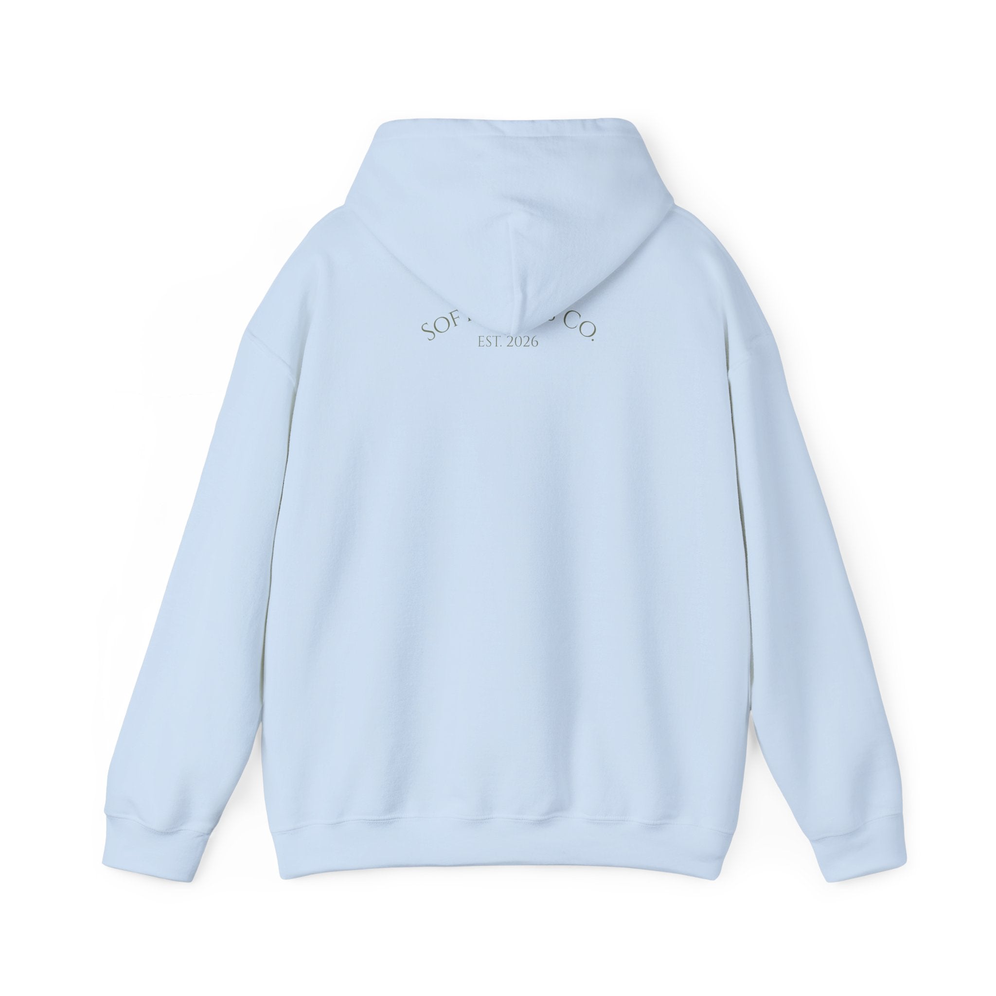 Floral Bouquet Hoodie — Minimal Pastel Wildflower Sweatshirt