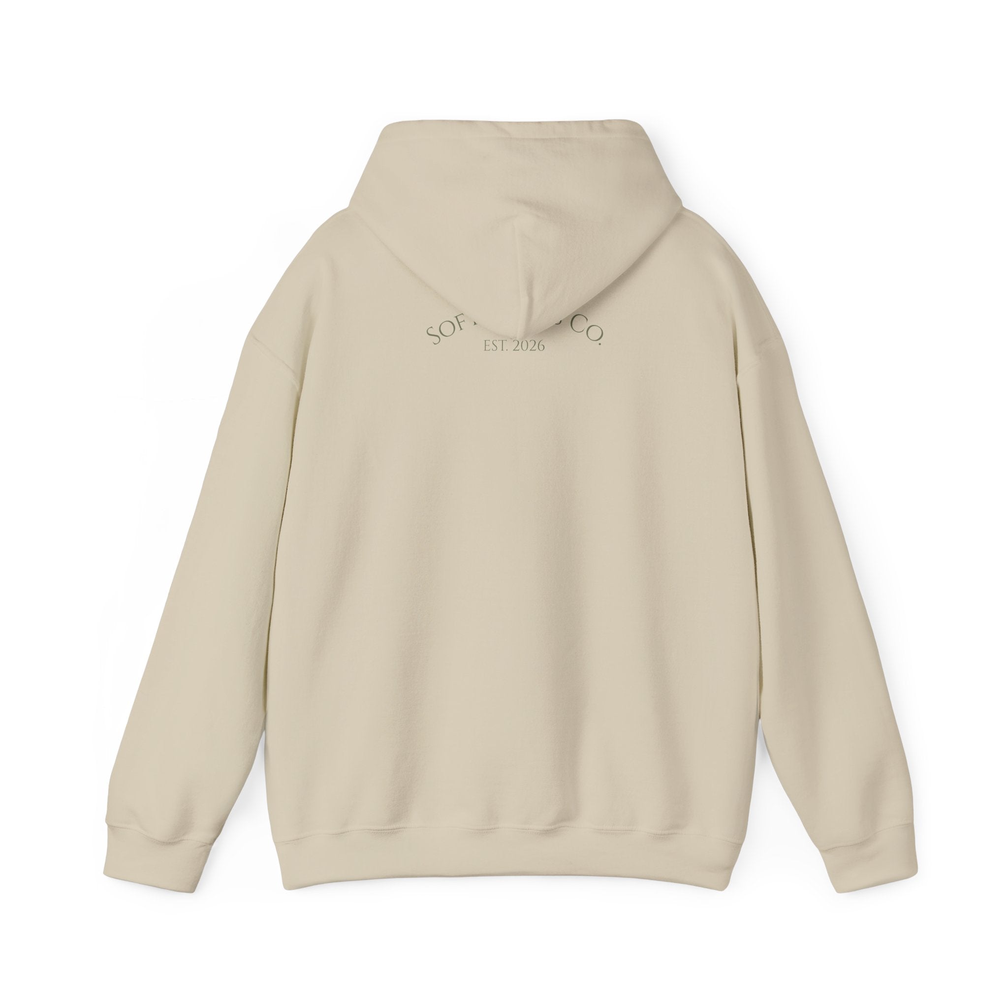 Floral Bouquet Hoodie — Minimal Pastel Wildflower Sweatshirt